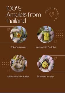 AUTHENTIC THAI AMULETS FROM THAILAND BLESSED AND RITUALIZE BY MONKS