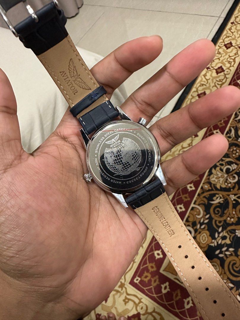 Aviator gents world cities watch discount