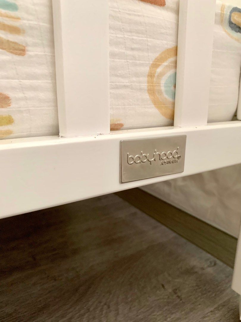 Babyhood Cot 41 White, Babies & Kids, Baby Nursery & Kids Furniture