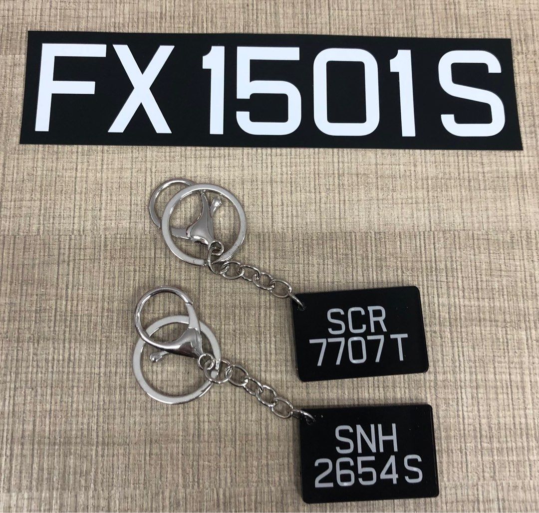 Bike front number plate sticker/ metal/ acrylic, Motorcycles