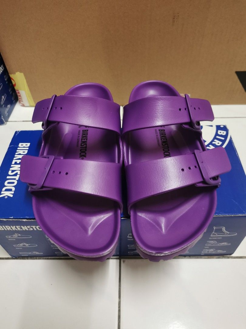 Birkenstock Arizona EVA Sandals Purple, Women's Fashion, Footwear