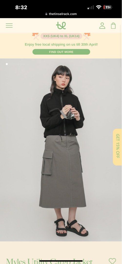 Tinsel discount cargo jacket