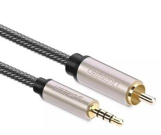 TNP 3.5mm to RCA Audio Cable (15 Feet) Bi-Directional Male to Male Nickel  Plated Connector AUX Auxiliary Headphone Jack Plug Y Adapter Splitter