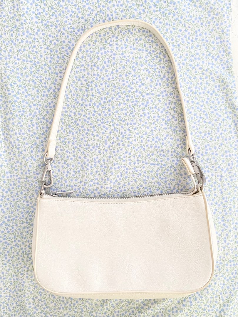 Brandy Melville White Shoulder Bag, Women's Fashion, Bags & Wallets