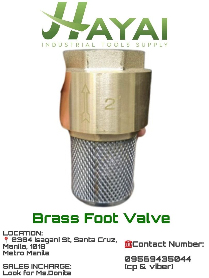 Brass Foot Valve, Commercial & Industrial, Industrial Equipment on