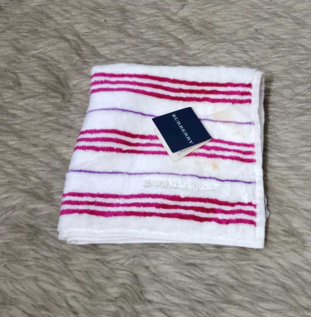 Burberry Stripes Face Towel, Beauty & Personal Care, Face, Face Care on  Carousell