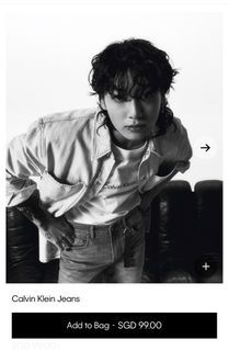 Calvin Klein ft Jungkook Relaxed White Logo Tee