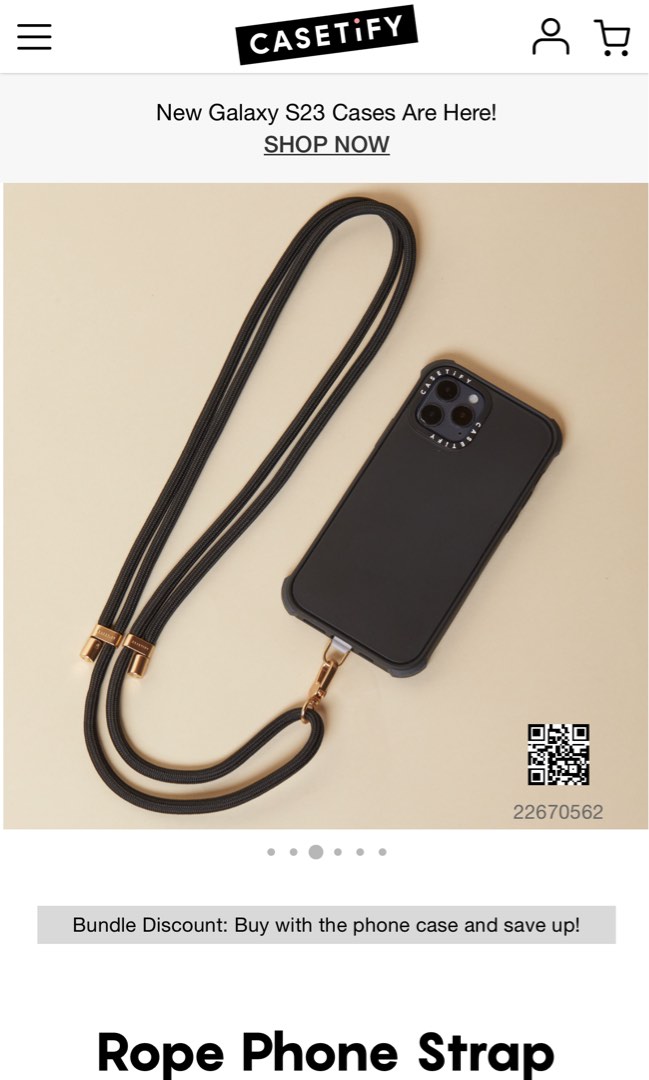  CASETiFY Utility Strap - Black : Cell Phones & Accessories