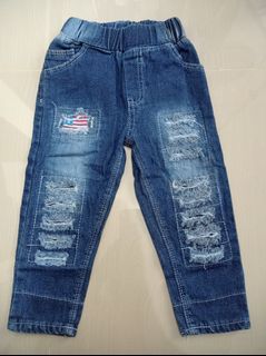 Celana Ripped Jeans Panjang umur 1-2 tahun