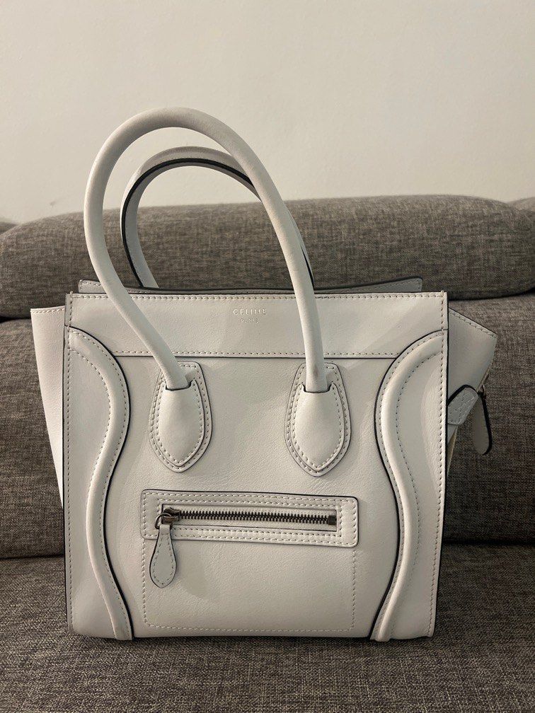 Celine luggage white outlet