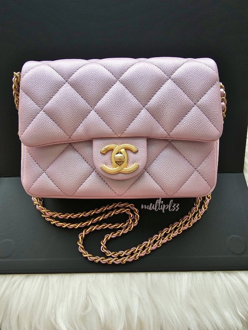 Chanel 21K My Perfect Mini in Iridescent Pink Caviar, Luxury, Bags &  Wallets on Carousell