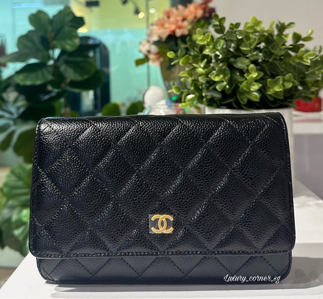 CHANEL PST BLACK CAVIAR GHW, Luxury, Bags & Wallets on Carousell