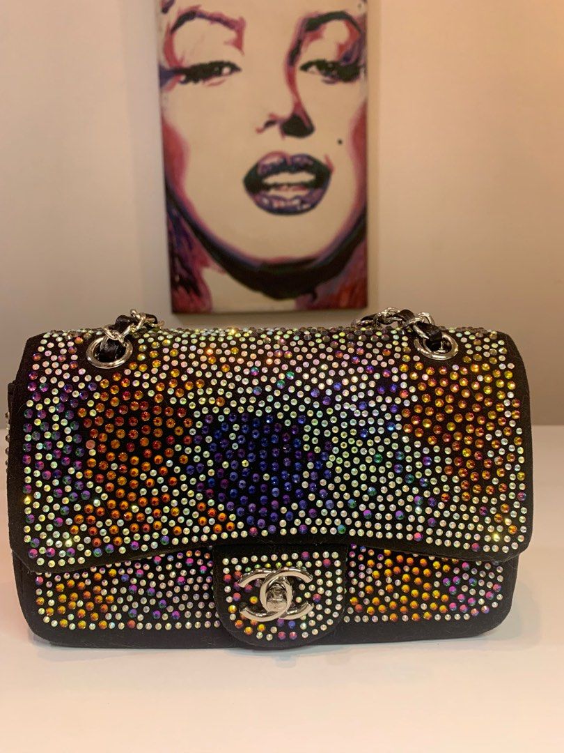 Chanel swarovski crystal flap bag outlet