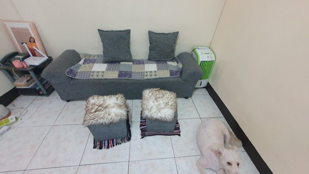 Cleopatra sofa set with stool and stool cover (Category: Sofas) located in Cainta. Submitted by raki17 (Listing ID 1224727606, Image 2). Description: used cleoptara sofa set. ksama n cover ng stools and top cover ng sofa with 2 pillow.