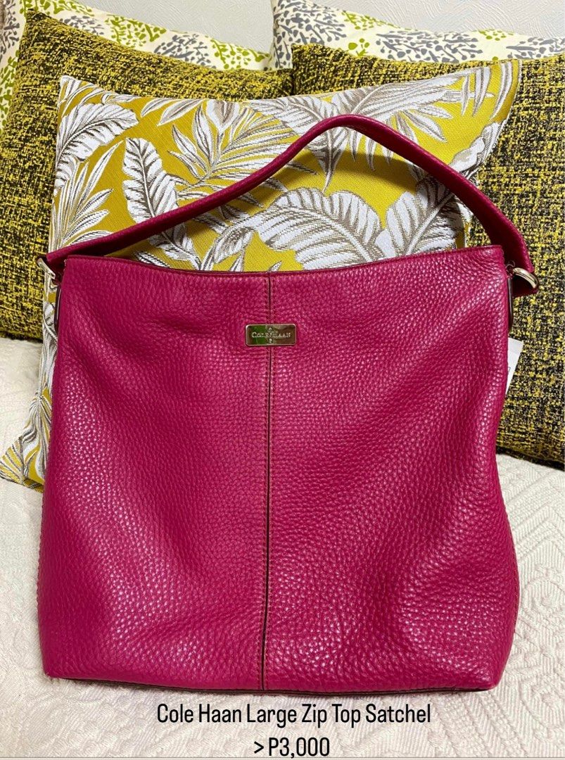 Cole Haan Satchel (Category: Luxury Bags & Wallets) located in Binan City. Submitted by de.clutterbyM (Listing ID 1224791216, Image 1). Description: Decluttering Preloved (personal) and Brand new bags from Japan. Kindly check each photo for price and details Location: Biñan, Laguna MOP: Gcash or Bank transfer MOD: Shopee checkout for shipping only (additional P10) 📌Reservations are for sure buyers only 📌NO TO JOY MINERS - Once you commented MIN