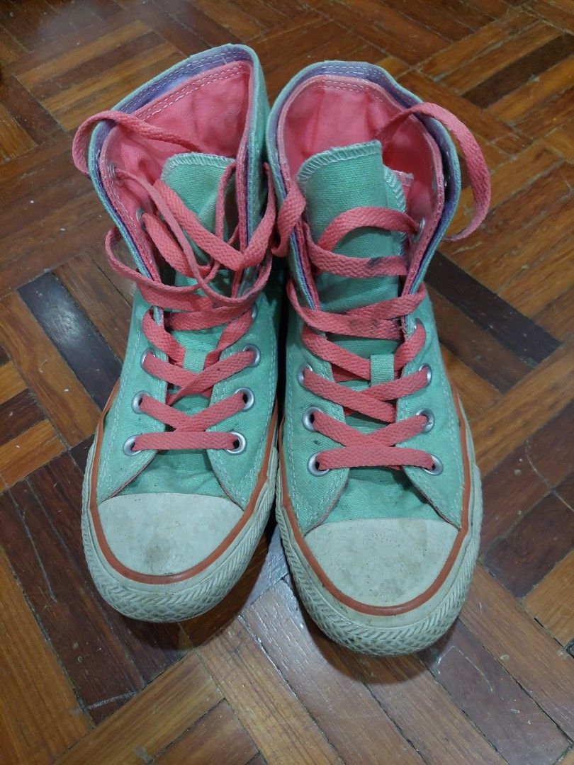 Mint green and pink converse store