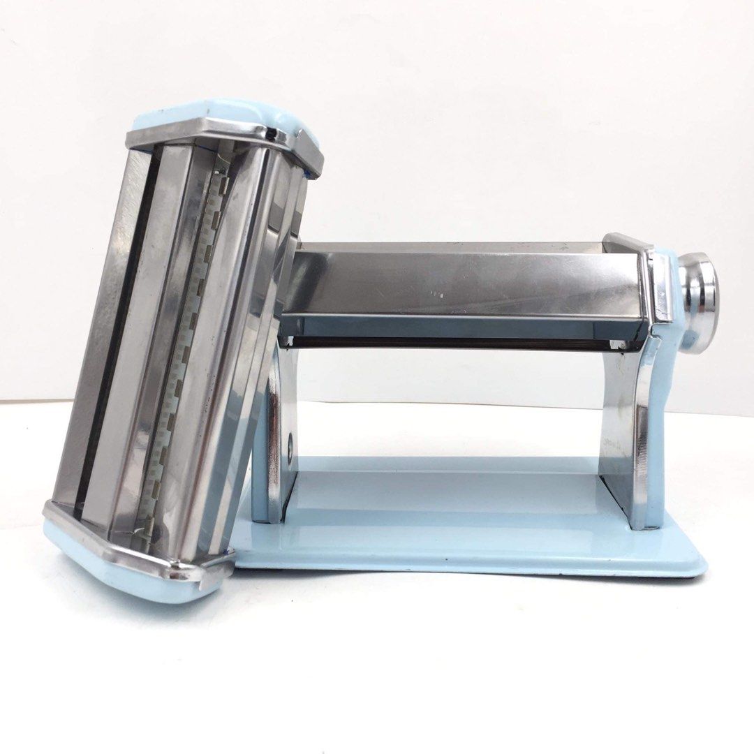 CROFTON Stainless Steel Manual Pasta Machine (Category: Other Kitchenware & Tableware) located in Pasay City. Submitted by meostore (Listing ID 1224755960, Image 1). Description: Description: -Material: Stainless steel built for smooth and lasting use -Make your own pasta like spaghetti, noodles, fettuccini, etc. -Great for minimalist indoor kitchen setup -Operates only manual pasta carving, shaping -Includes primary attachment for pasta making N