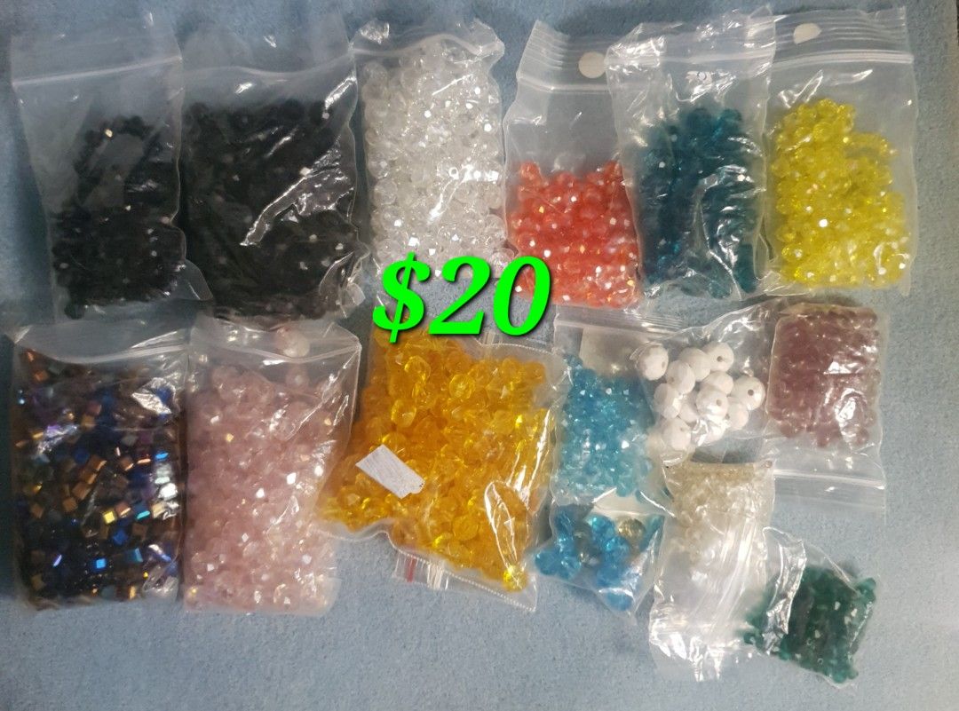 Crystal beads glass beads Hobbies Toys Stationery Craft