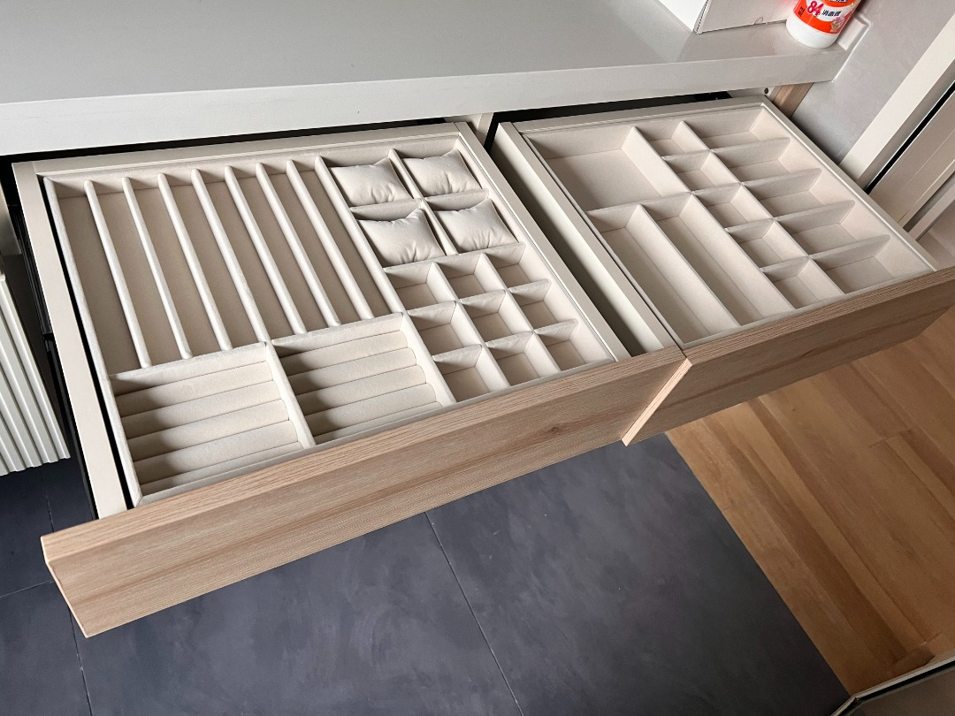 Customized jewelry jewellery accessories tray insert for drawers