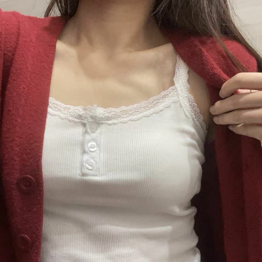 Dollette Puff Sleeve Lace Crop Top main image 1