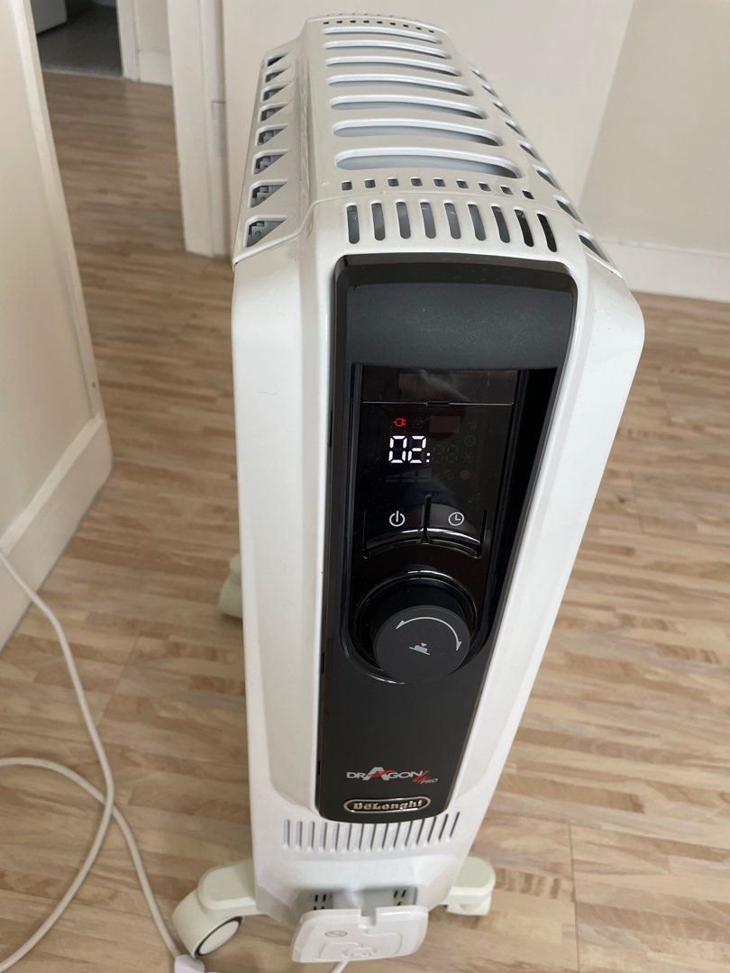 DeLonghi 2400W Dragon 4 Pro 充油式暖爐, 家庭電器, 冷氣機及暖風機- Carousell