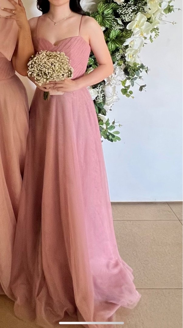 Dusty outlet pink gown