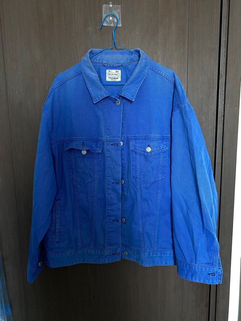 Electric blue deals denim jacket