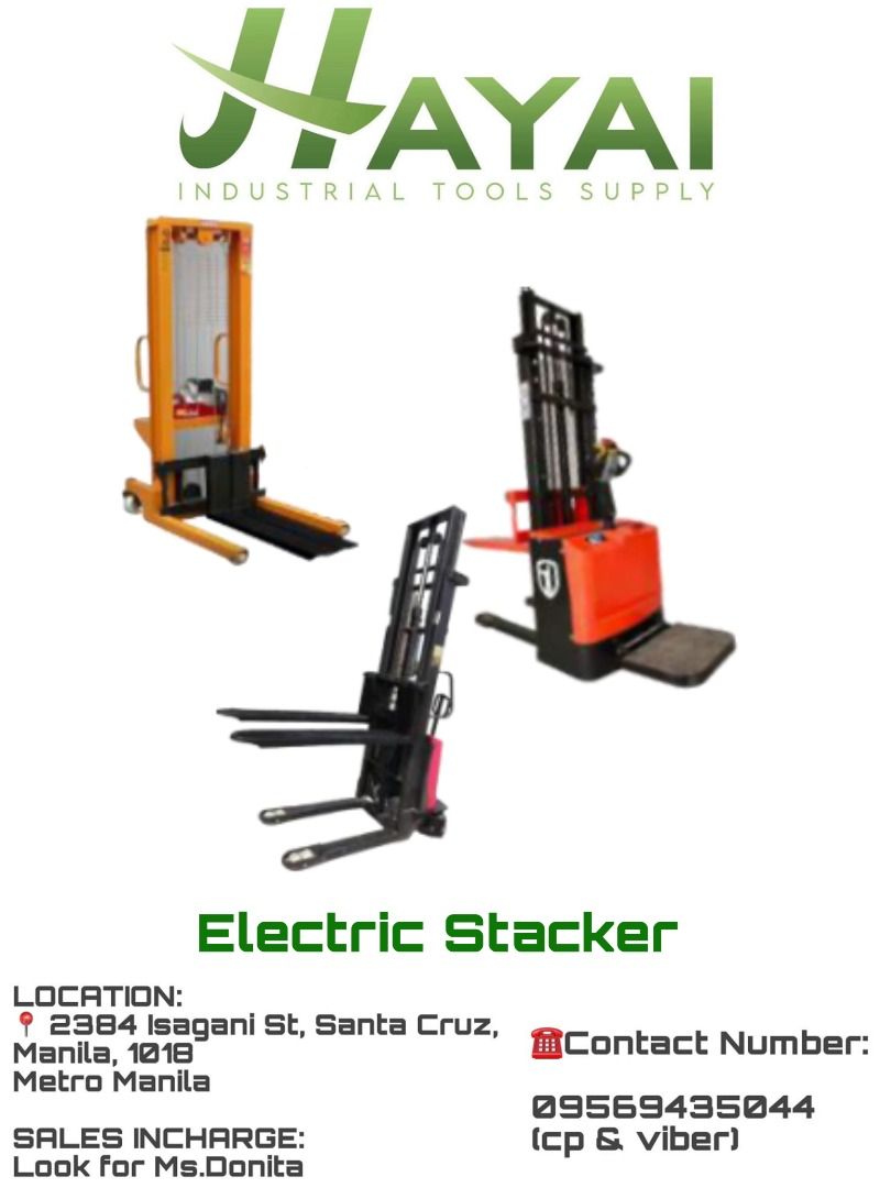 Electric Stacker 2 Tons, Commercial & Industrial, Industrial Equipment