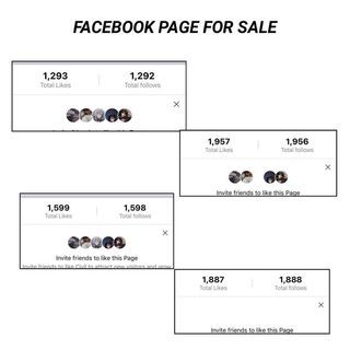 FB PAGES FOR SALE