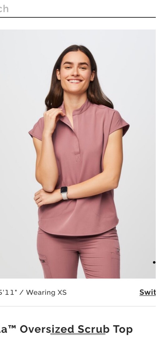 Figs Mauve scrub suit, Women's Fashion, Dresses & Sets, Sets or