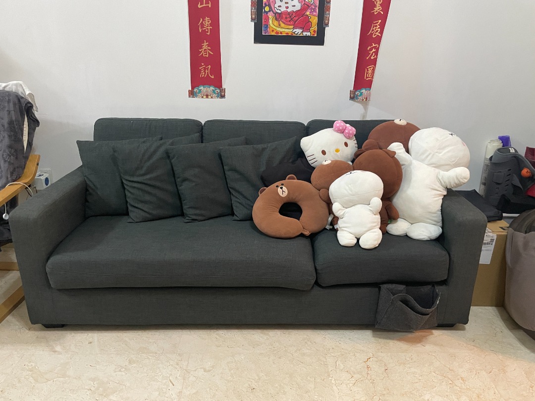 Firesale Richmond Sofa with Solid Wood Inner Structure, Furniture