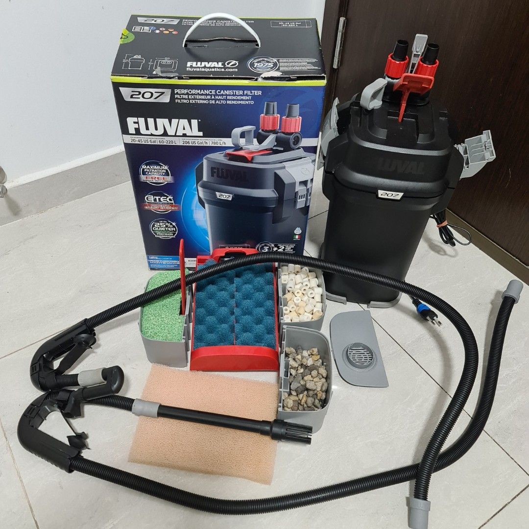 Fluval 207 Canister Filter, Pet Supplies, Homes & Other Pet Accessories