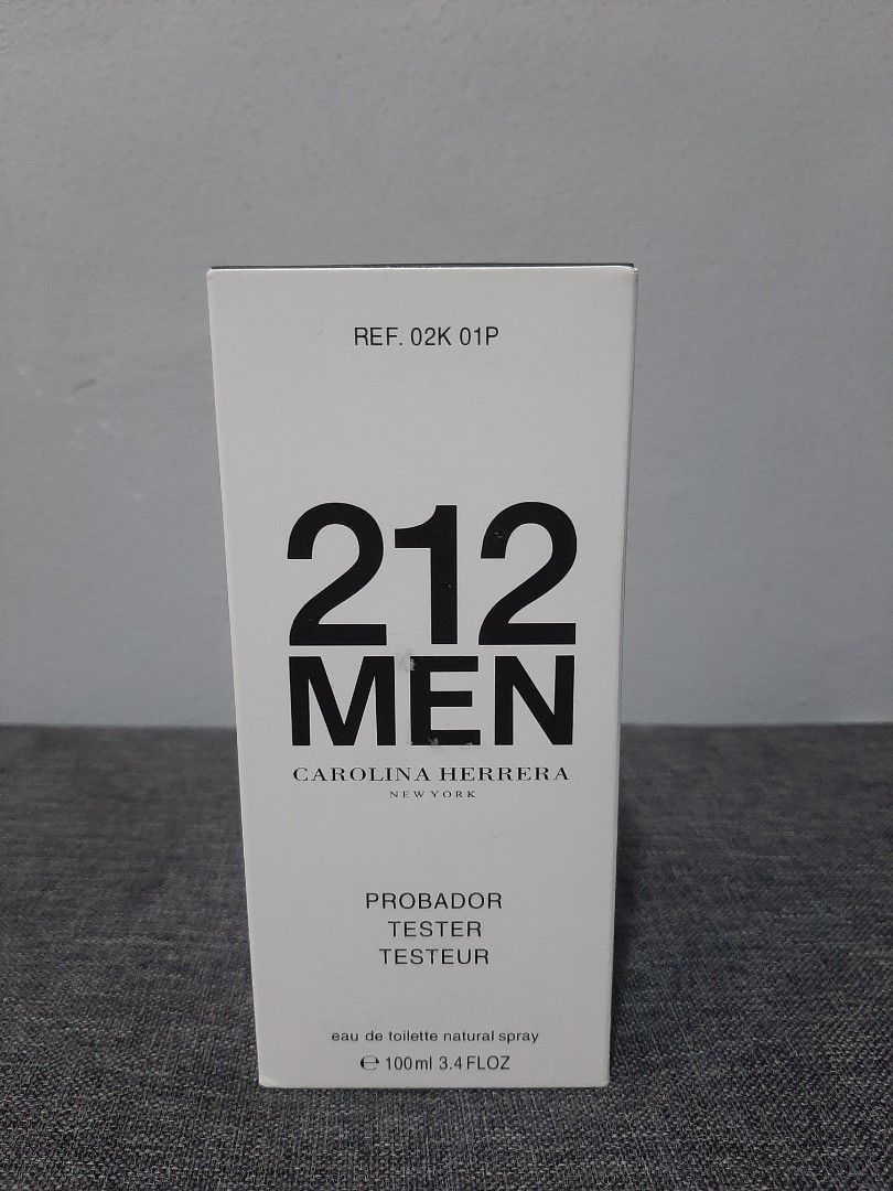 ORIG 212 MEN in demo box (Category: Fragrance & Deodorants) located in Makati City. Submitted by fei_hearty (Listing ID 1224891677, Image 2). Description: ORIGINAL TESTER IN DEMO BOX GUARANTEED ORIGINAL, LASTING 👌 FB: Eriel Winter's Online Shoppe.