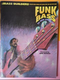 Guitar 🎸Book : Funk Bass 🎸 by John Liebman , 96 pages , music ( tutorial - funk and slap-style bass guitar 🎸 playing )