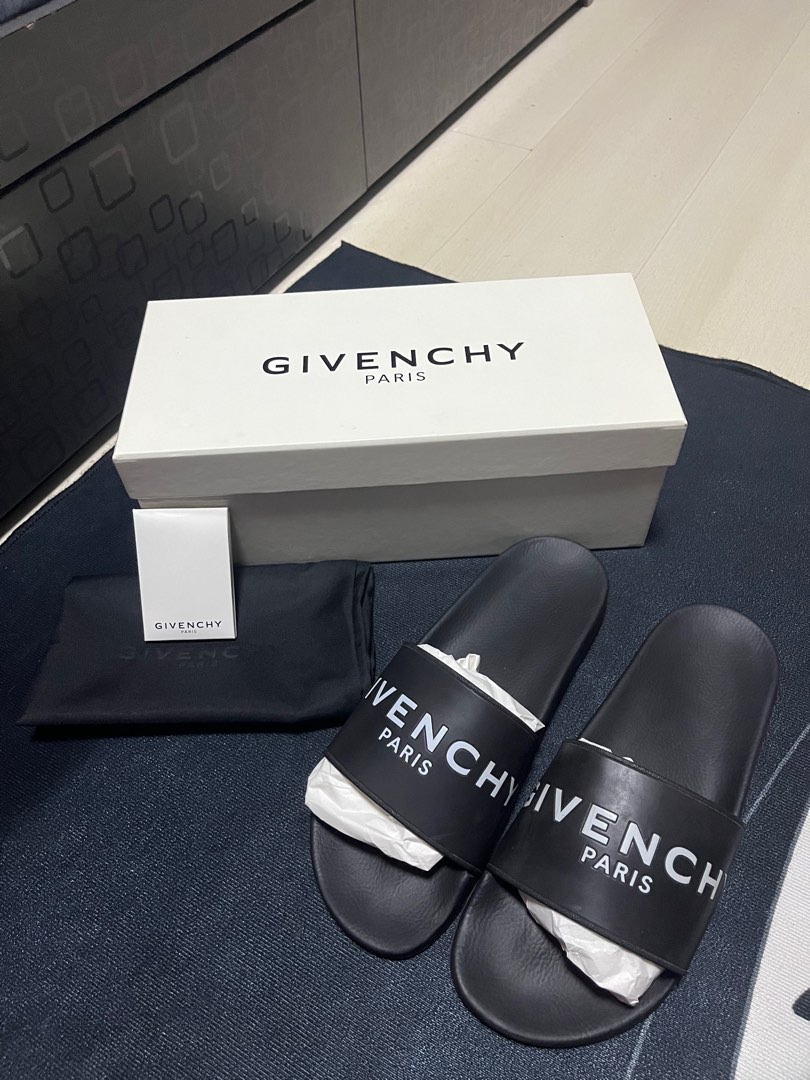 Givenchy slides, Men's Fashion, Footwear, Flipflops and Slides on Carousell