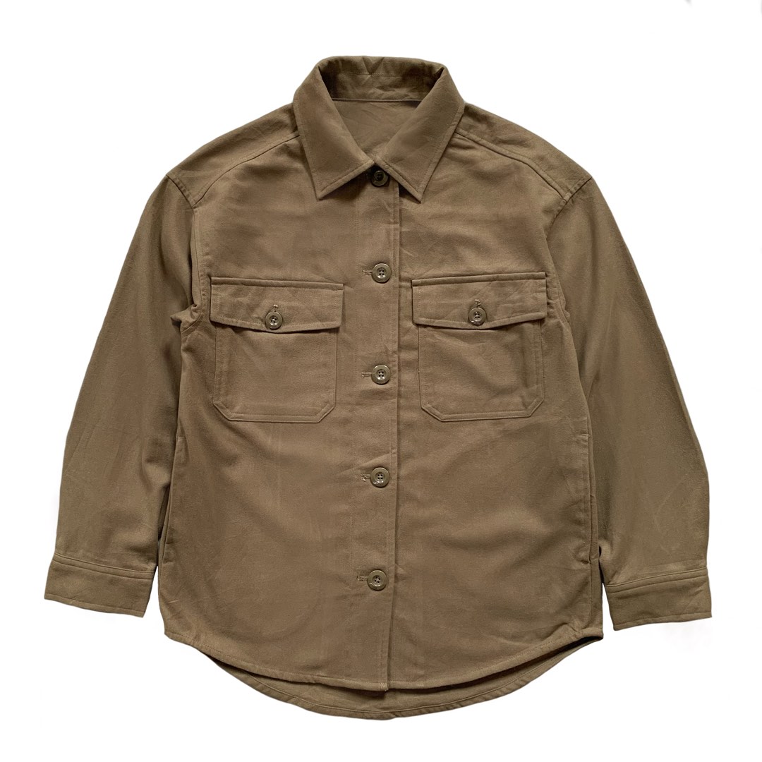 GU by Uniqlo Twill Overshirt Jacket | Men's Longsleeves Polo | Unisex ...