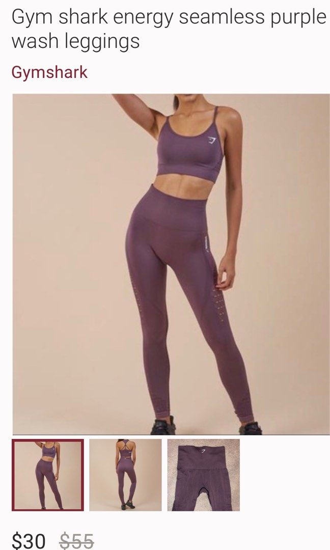 Gymshark energy seamless purple hot sale