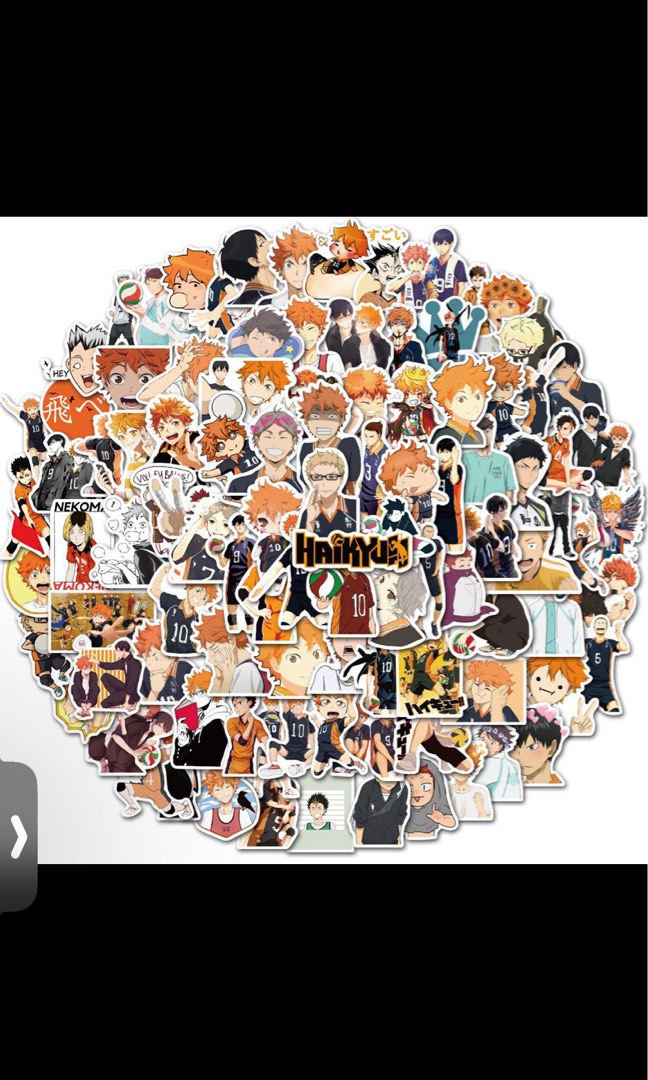 Haikyuu stickers, Hobbies & Toys, Memorabilia & Collectibles, Fan