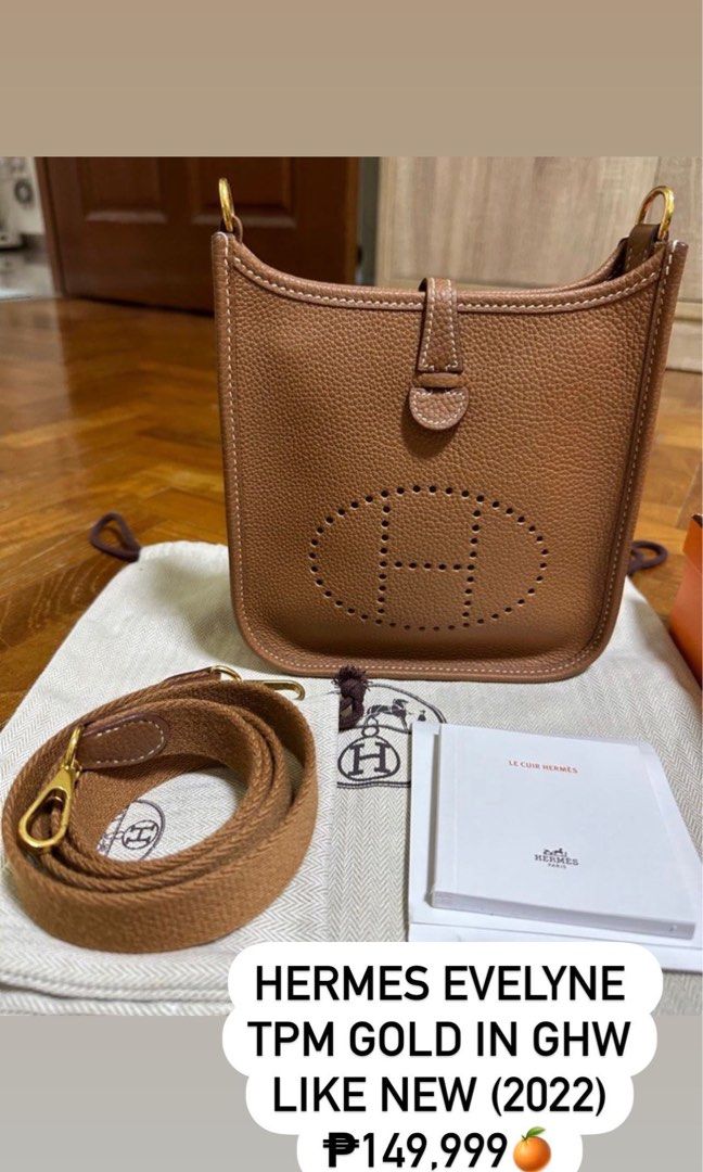 Brand NEW HERMES Evelyne 29 PM III etoupe gold hardware GHW, Luxury, Bags &  Wallets on Carousell