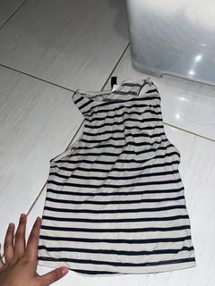 Hnm halter neck stripe