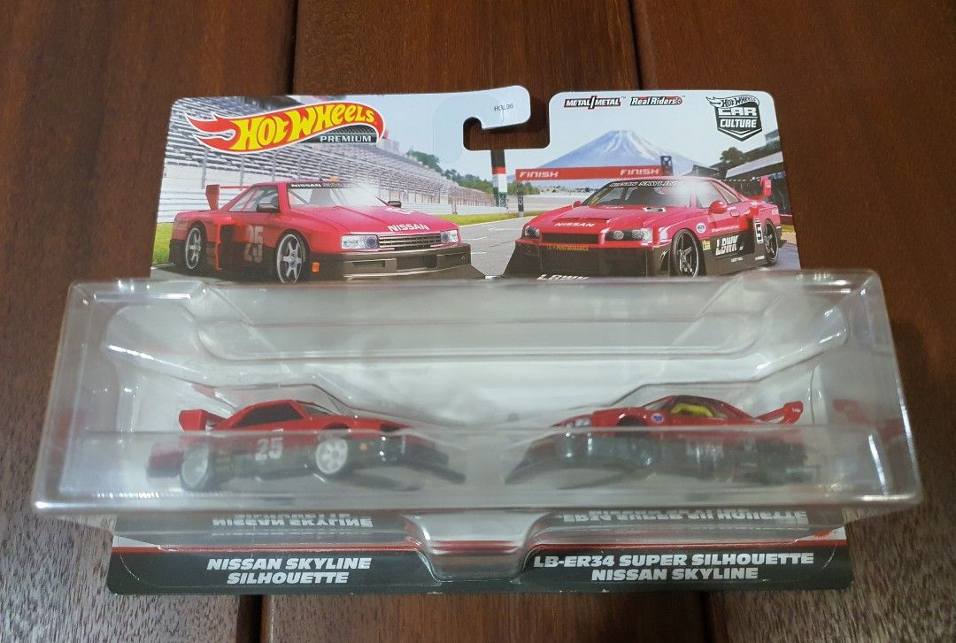 Hotwheels Premium 2 pack LBWK R34 Pandem Subaru BRZ Lexus RC F GT3 ...