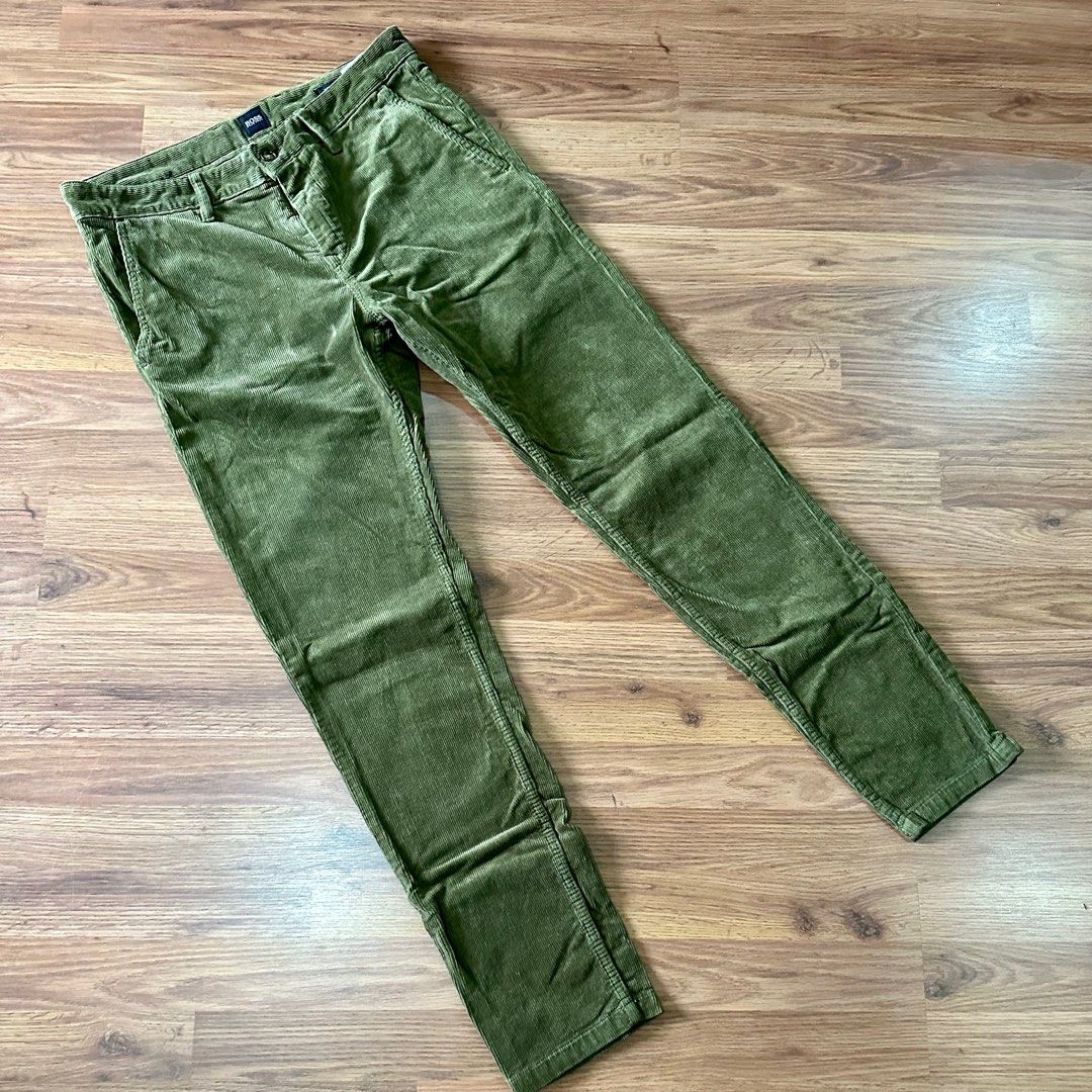 Hugo boss corduroy trousers deals
