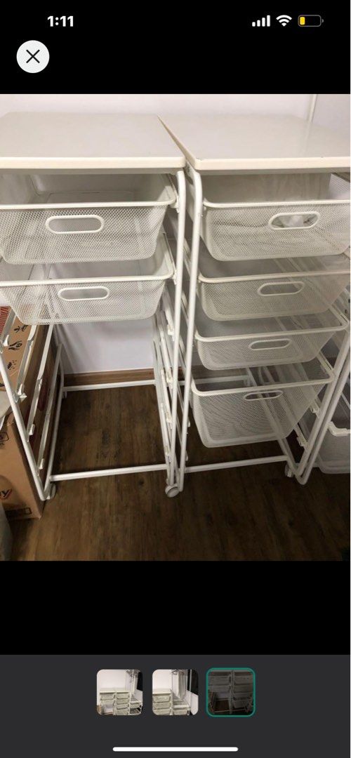 IKEA ALGOT drawers, Furniture & Home Living, Furniture, Shelves