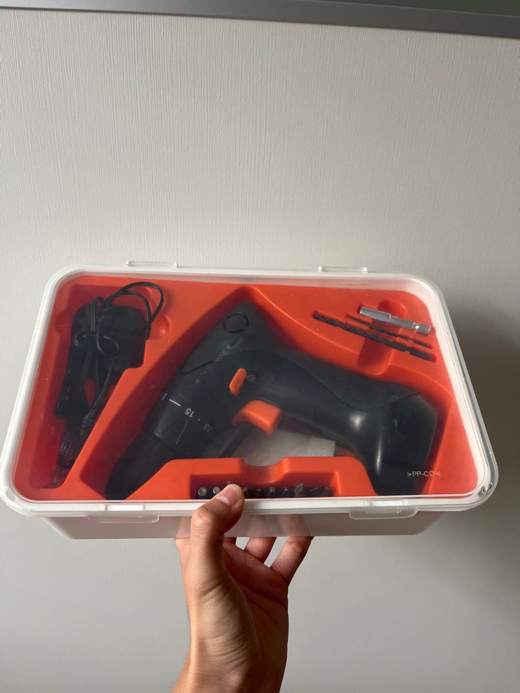 IKEA Drill w box & accesories, Furniture & Home Living, Home Improvement & Organisation, Home