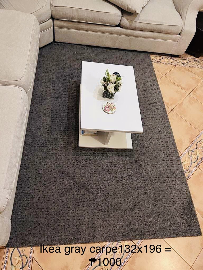 Ikea gray carpet, Furniture & Home Living, Home Decor, Carpets, Mats