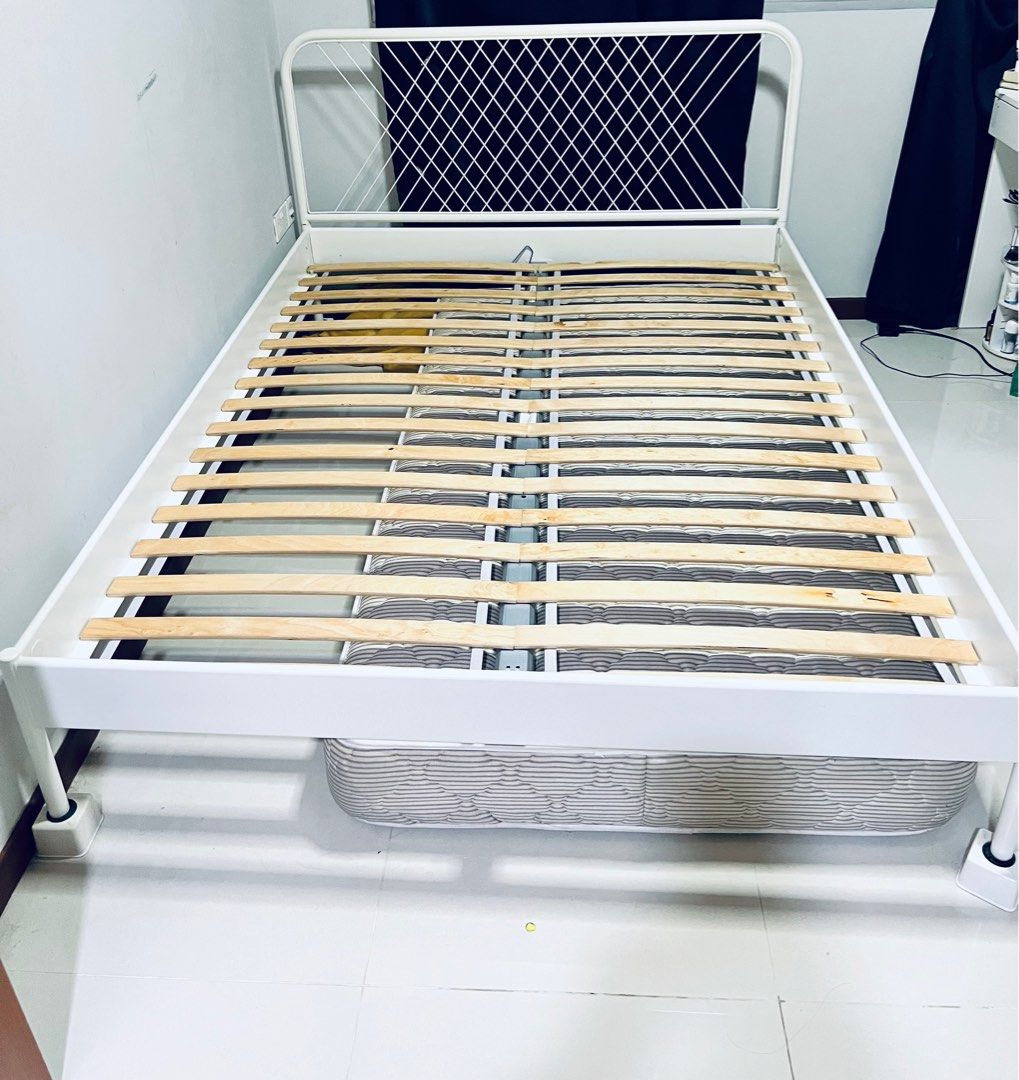 IKEA Queen Size Bed frame, Furniture & Home Living, Furniture, Bed
