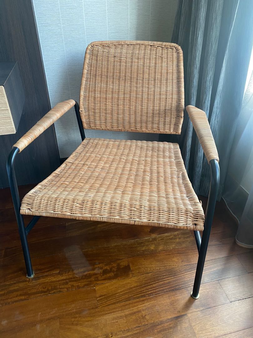 ikea wicker chair, Furniture & Home Living, Furniture, Chairs on Carousell