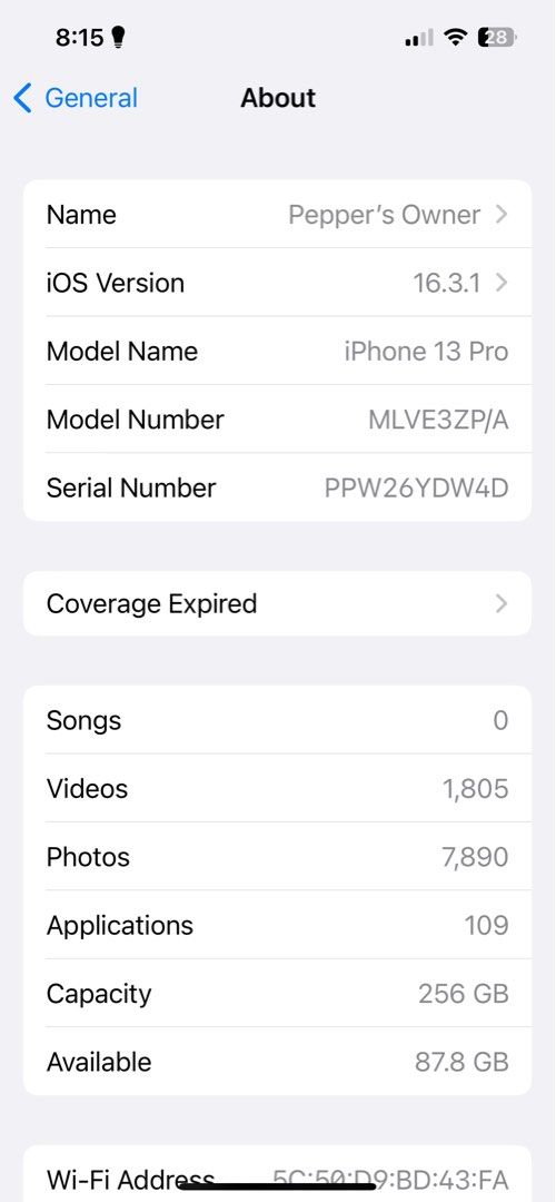 iPhone 13 Pro (256gb, graphite) (Category: iPhone 13 Series) located in Caloocan City. Submitted by als.clutter (Listing ID 1224846910, Image 3). Description: reason for selling: need funds no issues, working fine. **give me 2-3 days to reset **payment first **with box & charger **meetup? sm grand central or fishermall malabon.