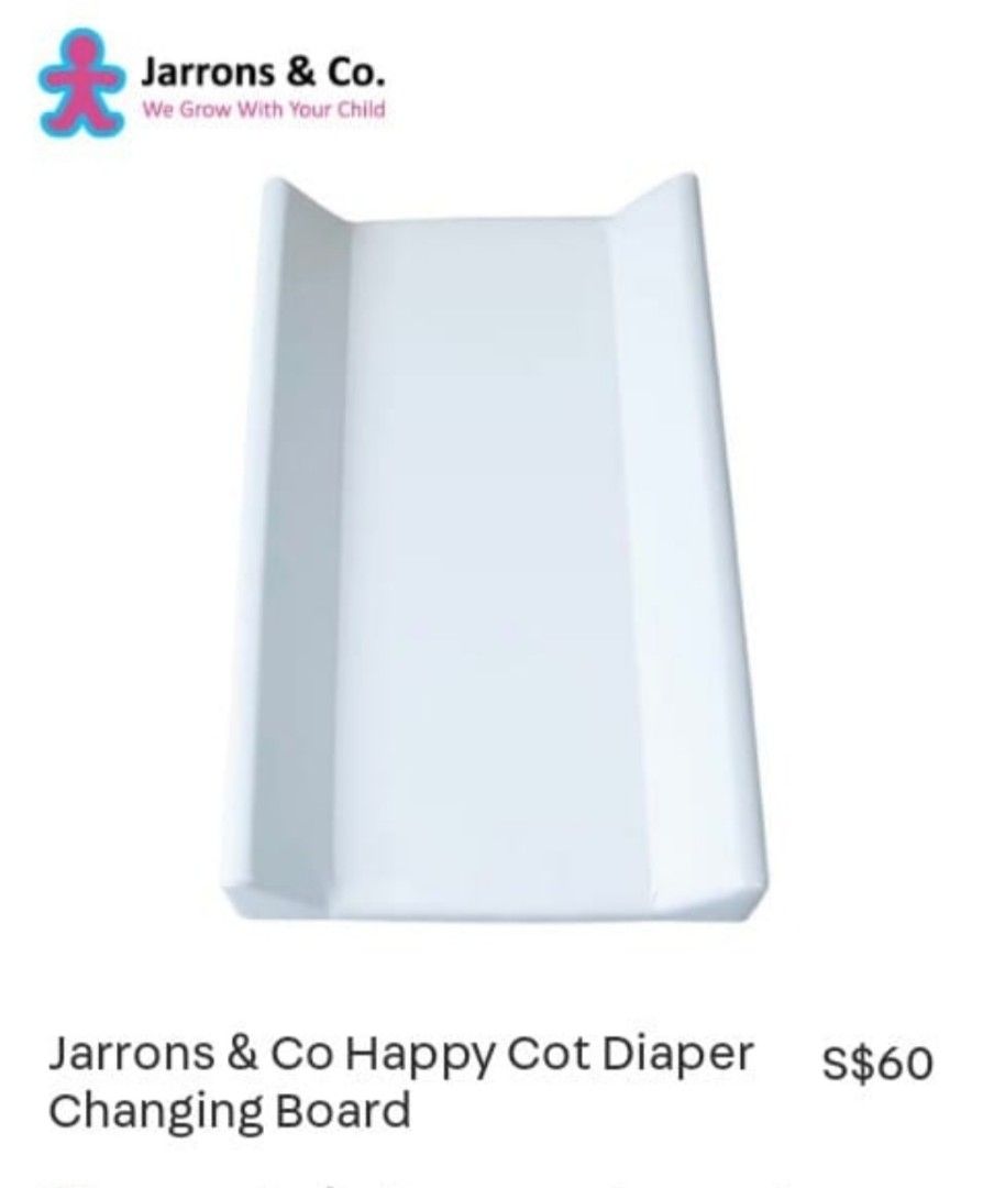 Jarrons & Co diaper changing board, Babies & Kids, Baby Nursery & Kids