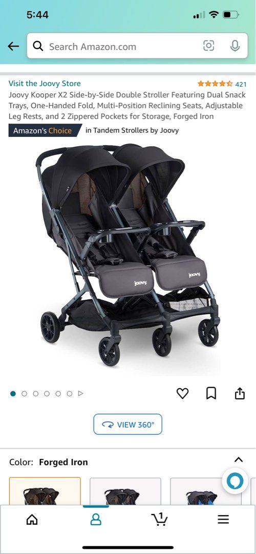 Joovy Double Stroller, Babies & Kids, Going Out, Strollers on Carousell